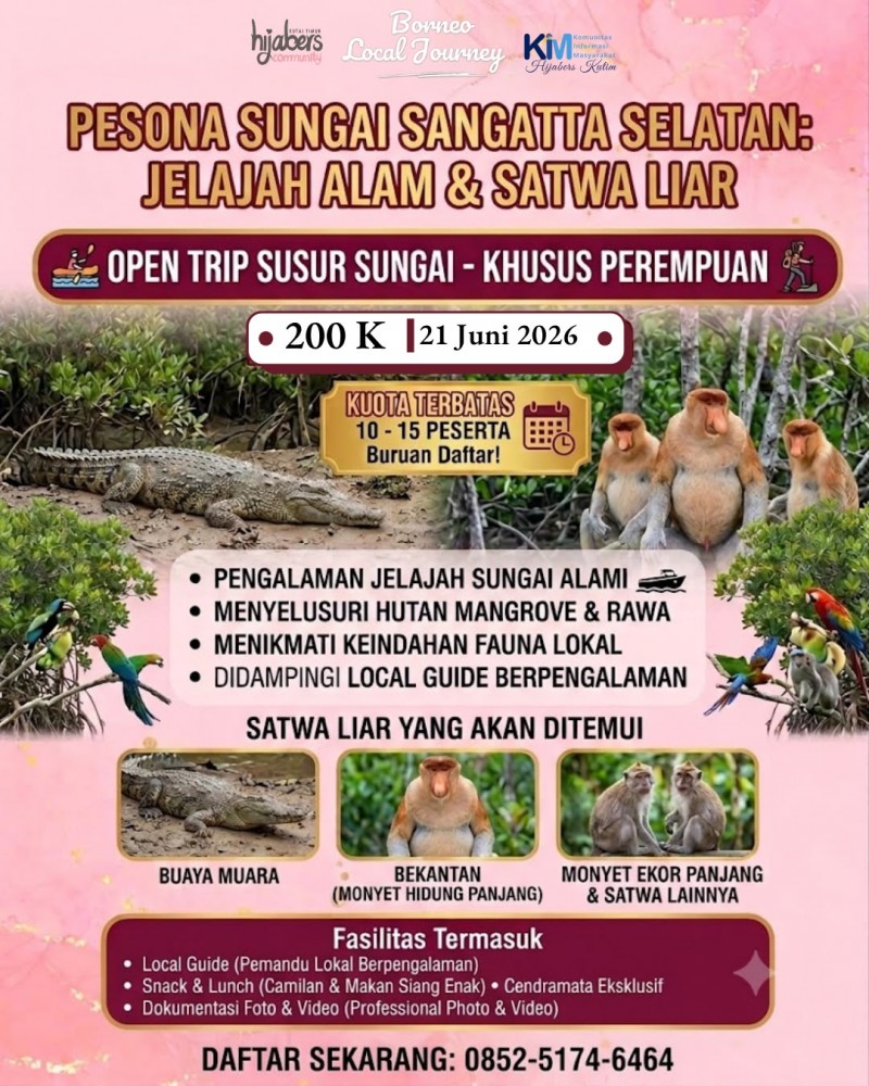 Open Trip Susur Sungai Sangatta Selatan
